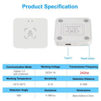 Tuya Zigbee/WiFi Smart Human Presence Sensor 24Ghz MmWave Radar Detection Luminance/Distance Support Home Assistant