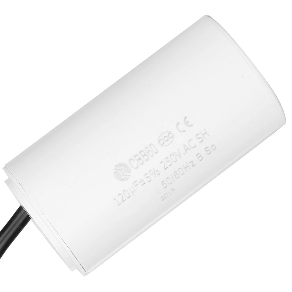 CBB60 Run Capacitor with Wire  250V AC 120uF 50/60Hz for Motor Air Compressor CBB60 Capacitor Motor Capacitor Run Capacitor