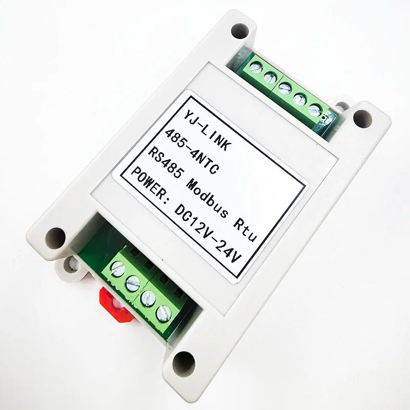 4-Channel NTC Transmitter 10K Thermistor To RS485 Modbus RTU Communication