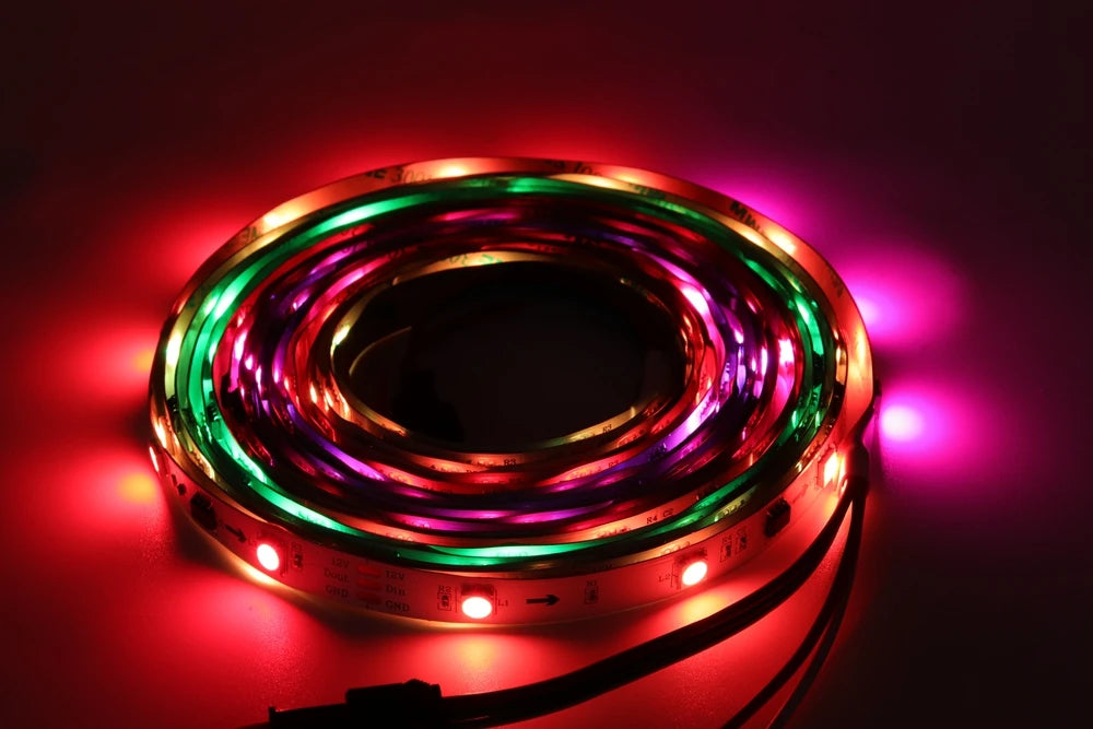 DC5V WS2812B WS2813 Individually Addressable RGBIC Led Strip DC12V WS2811 WS2815 5050 30/60/144Pixels/Leds/m Smart LED Light