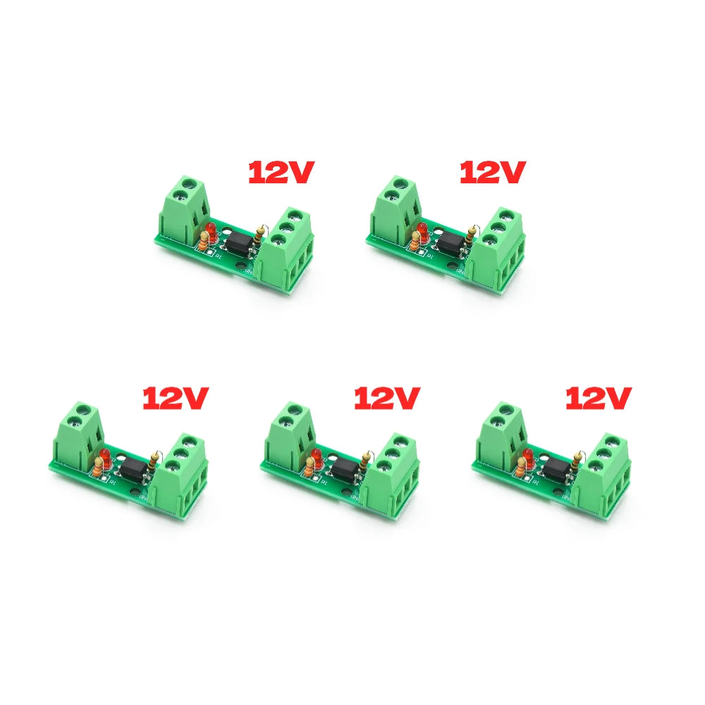 1 Channel Way Optocoupler Isolation Module PC817 3V-5V 12V 24V Photoelectric Isolator Rail Holder PLC Drive Motor Board
