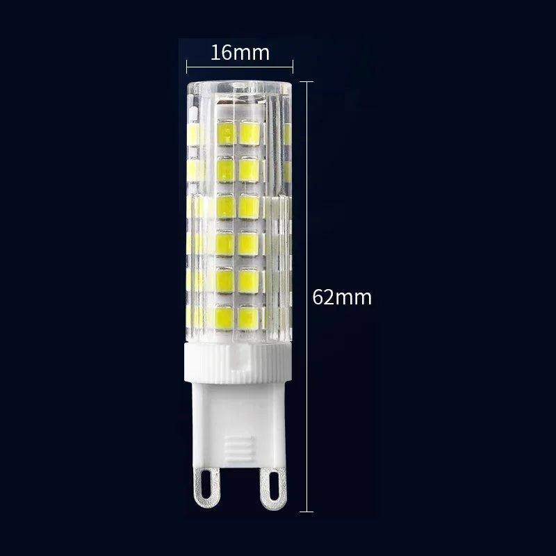 1 Pcs Highlight G9 E14 LED Lamp Bulb AC 220V 15W 7W 9W 12W SMD2835 3000K 4000K 6000K Switch Control No Flicker Ceramic Lights