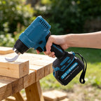 New 540℃ Electric Heat Gun Cordless Handheld Hot Air Gun 3 Nozzles Industrial Home Hair Dryer Machine for Makita 18V Battery