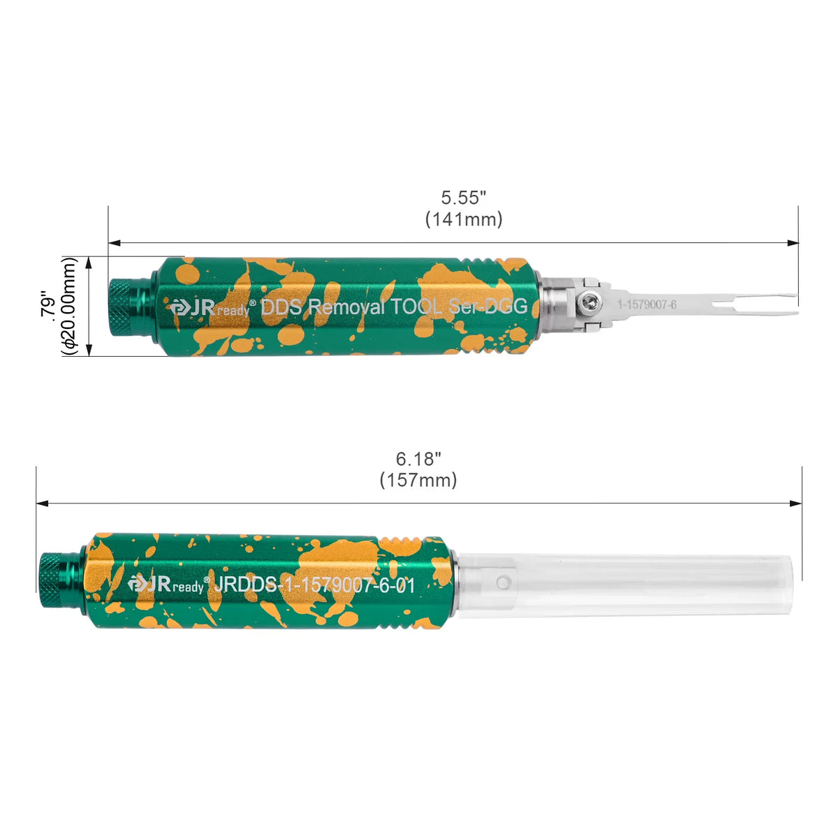 JRready JRDDS Series Dual-Pin Terminal Extraction Tool Removal Tool for Deutsch Molex AMP/TE Delphi JST Harting Connectors