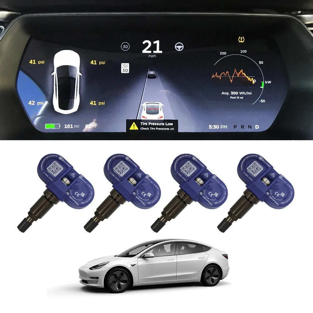 For Tesla Model 3 Y S X 2020-2024 Tire Pressure Monitor Sensors BLE Bluetooth TPMS Sensor Replaces 1490701-01-B 1490701-01-C
