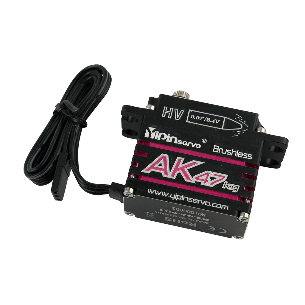 47KG Metal Digital Servo 180/270/360 Degree Angle Controllable Brushless Motor AK47 Power Functions Servos For Robot Car Model