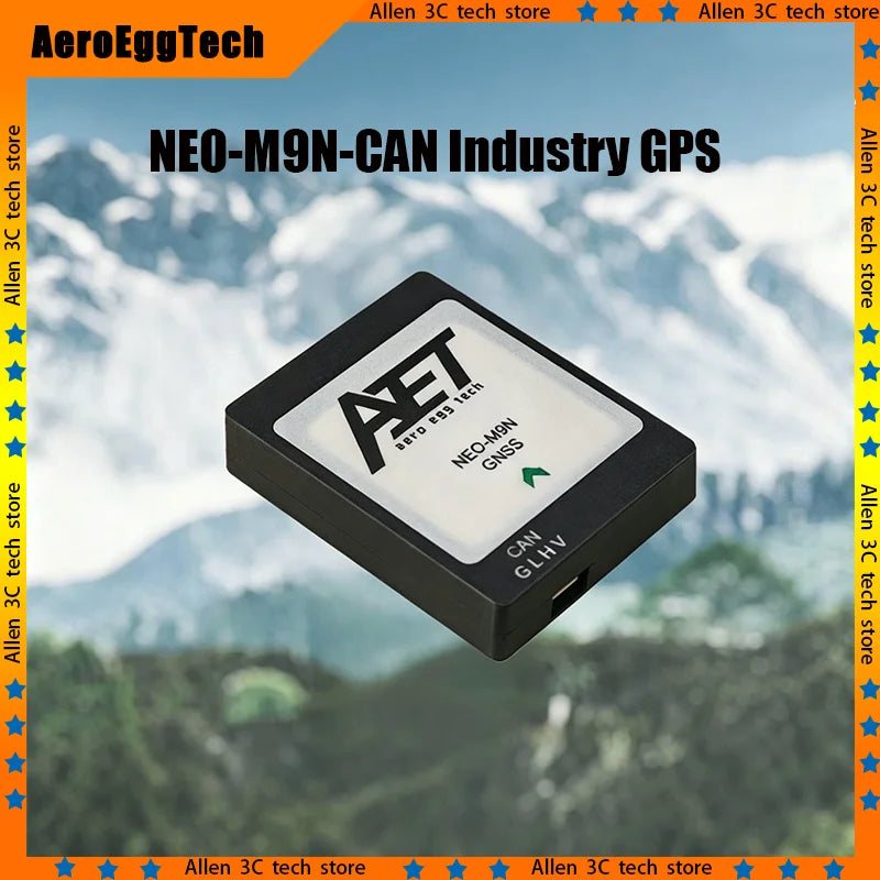 AeroEggTech NEO M9N GNSS Module High Precision CAN Protocol Large Size Antenna 8310 Compass For Industrial Navigation