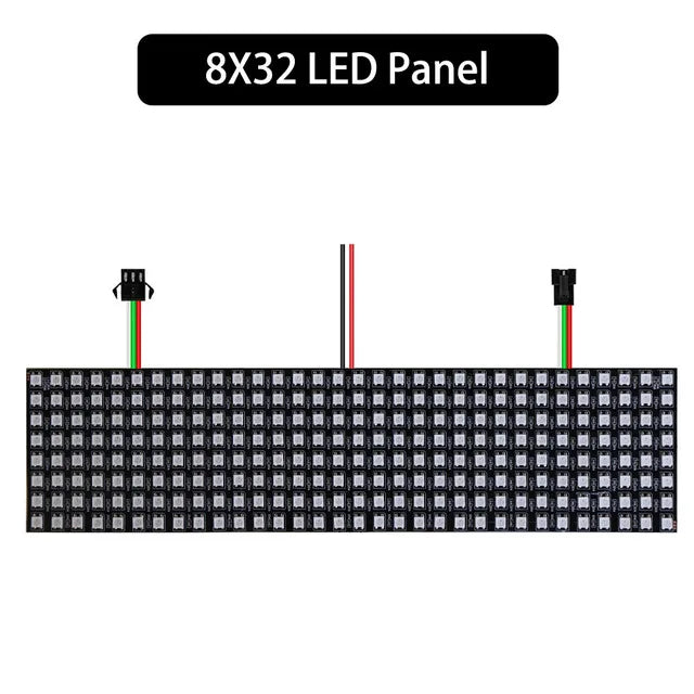 1~5Pcs WS2812B 8x8 16x16 RGB LED Digital Flexible Individually Addressable Panel Screen WS2812 8x32 Smart Pixel Module Matrix 5V