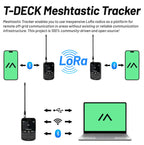 LILYGO T-Deck Plus Lora Mesh Radio with ESP32-S3 GPS LoRaWAN for Meshtastic Pocket Tracker Node with External Antenna