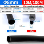 4:1 Heat Shrink Tube With Glue Thermoretractile Heat Shrinkable Tubing Dual Wall Heat Shrink Tubing 4 6 8 12 16 20 24 32mm
