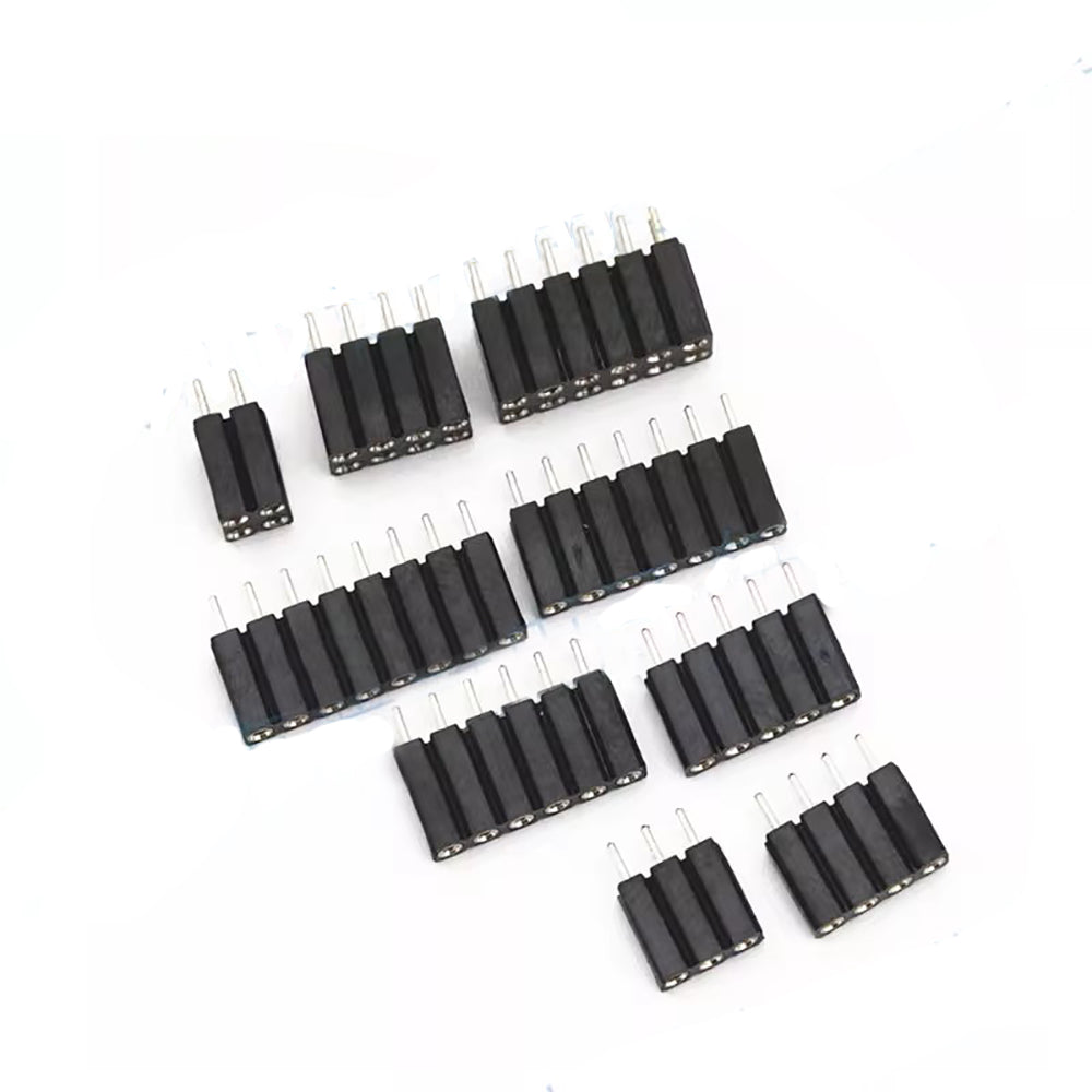 10pc 2.54mm PH7 Extra Insulation Dual 2x1-40P Single 1X1-40P PCB IC Crystal Transistor Round Hole Socket Connector Female Header