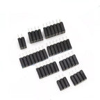 10pc 2.54mm PH7 Extra Insulation Dual 2x1-40P Single 1X1-40P PCB IC Crystal Transistor Round Hole Socket Connector Female Header