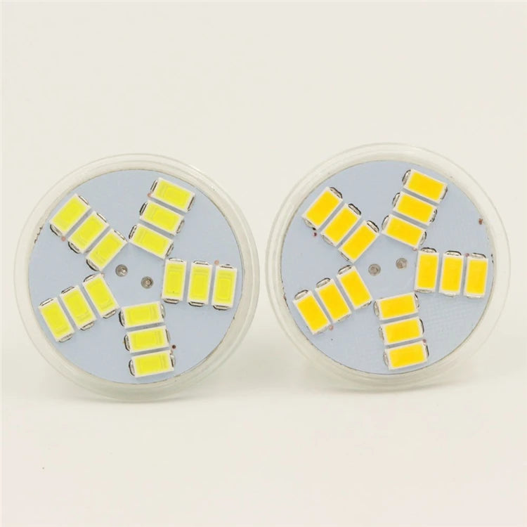 MR11 GU4 Mini LED Spotlight Bulbs AC DC12V 5730SMD 7W 15LEDs Super Bright Cool Warm White Lamp Replace 40W Halogen Light
