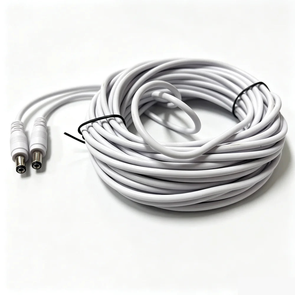 12V Extension Cord 5.5mm x 2.1mm DC Male To Male Extender Wire Security Camera Power Cable 1M/3M/5M/10M