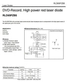 RLD65PZB5 658nm 100mw Red Laser Diode TO-18 5.6mm 650nm 80mW 660nm 240mW Pulse Brand New LD