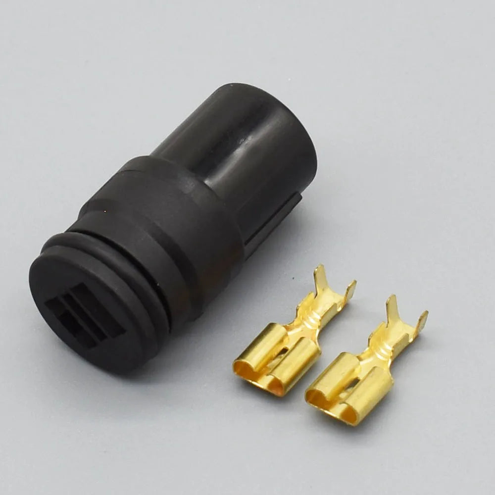 1 Set 6.3mm Sumitomo 2 Pin Way Male Female Round Waterproof Auto Connector Plug Socket For Car 6180-2541 6189-0274