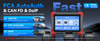 XTOOL D7 V2.0 Automotive Diagnostic Tool All System Scan Tools ECU Coding Bidirectional OBD2 Scanner 36+ Service FCA CAN FD DOIP