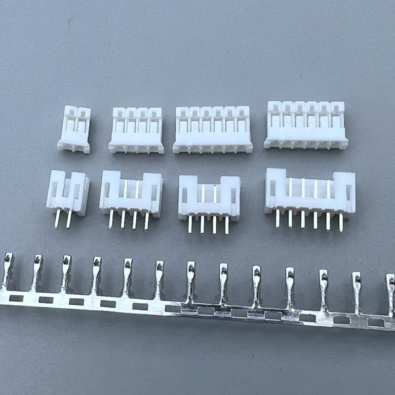 10Set PH2.0 Connector 2.0mm Pitch 2p 3p 4p 5p 6p 7p 8p 10p 11p12p pin Housing Straight/ Curved Pin Header Terminal