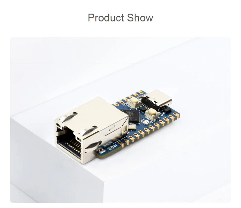 Raspberry Pi Pico 2 RP2350-ETH Mini Development Board RP2350 Ethernet Port Module RP2350 Dual Core Processor
