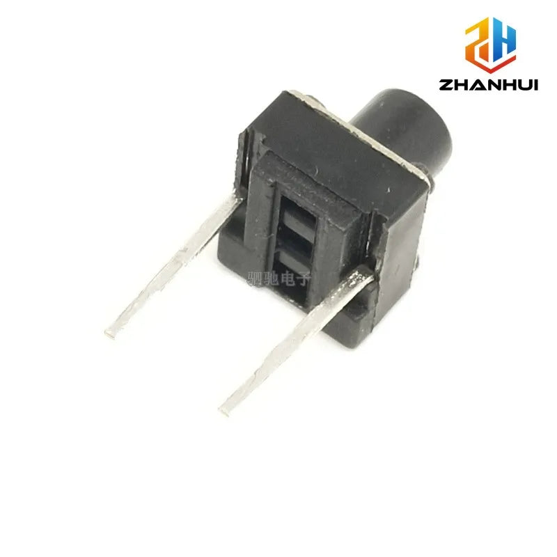 20/50/100Pcs 6x6mm Micro Tactile Switch 2 Pin Momentary Push Button 4.3-12mm Height Tact DIP Switch for Arduino DIY Electronics