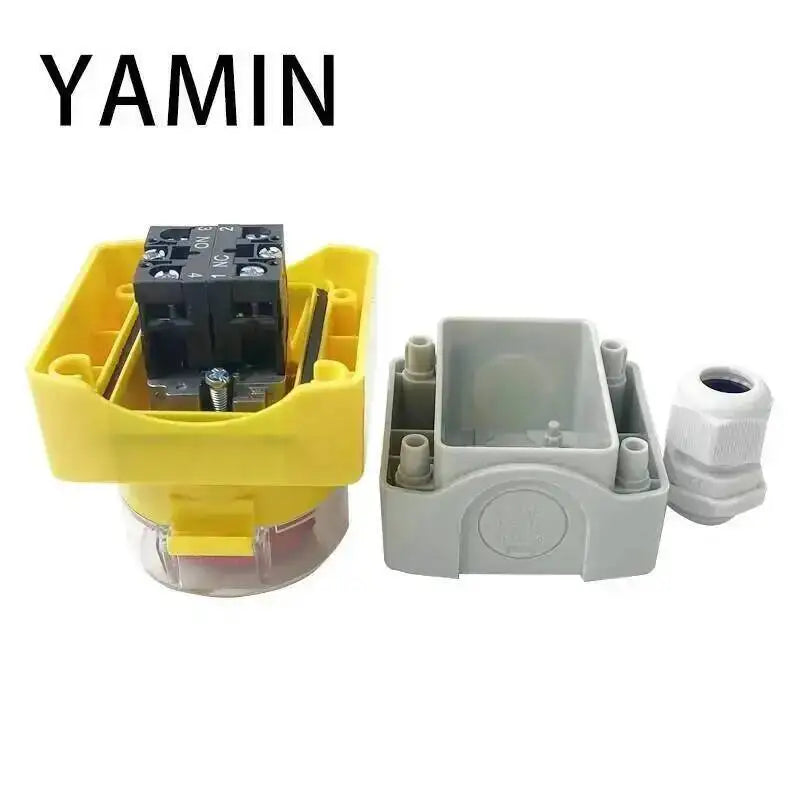 EX Emergency Stop Push Button Switch Box 1P Latching Lock Electrical Elevator Lift Rain-proof Explosion Proof 1NO 1NC LA38-11ZS