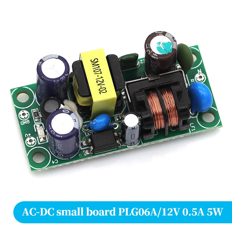 1-10Pcs AC-DC Power Supply Module AC 110V 220v to DC 3.3V 5V 9V 12V 15V 24V Isolated Switching Power Supply Board PLG06A-12