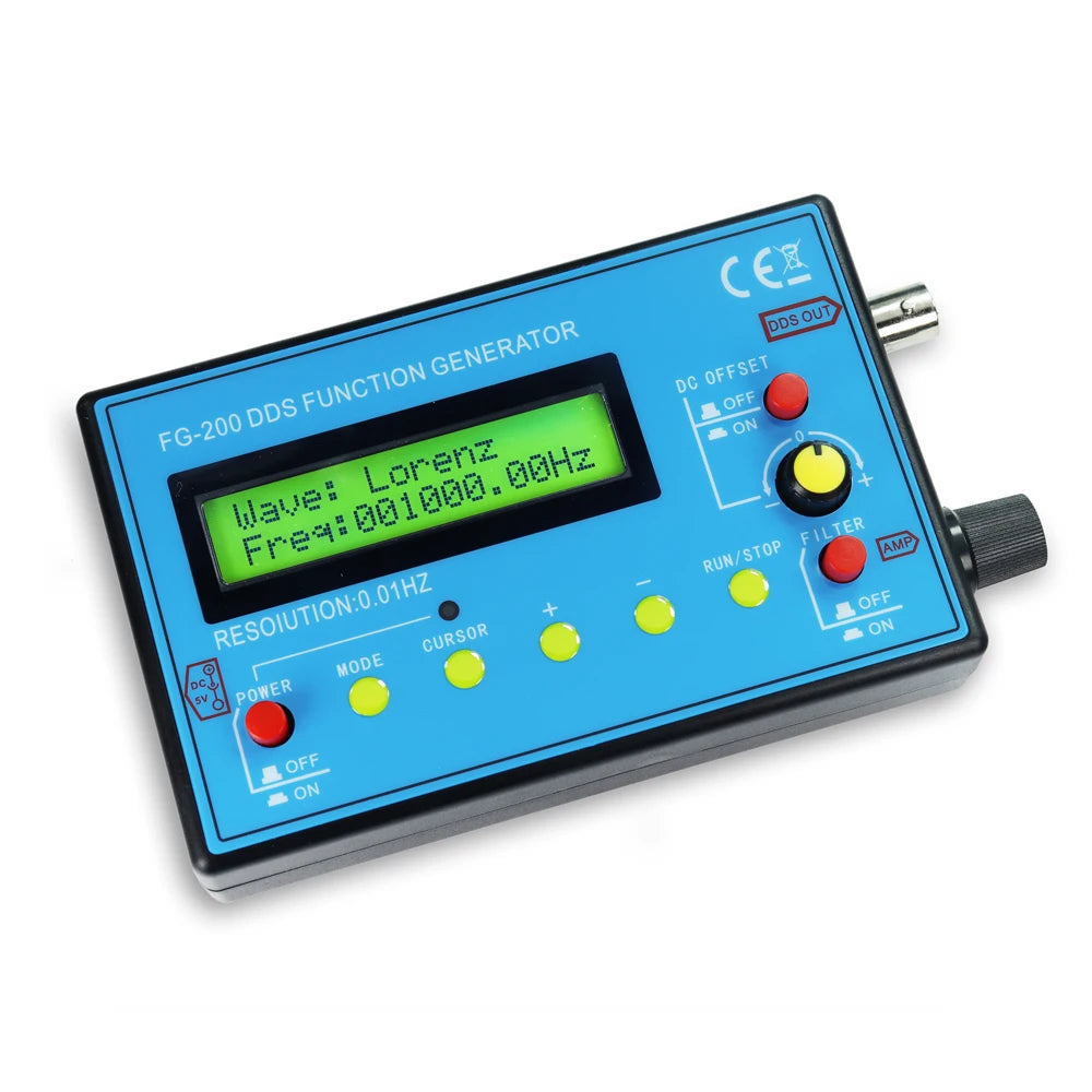 FG-100 FG-200 DDS Function Signal Generator Frequency Counter 0.01Hz - 500KHz Signal Source Module Sine+Square+Sawtooth Waveform