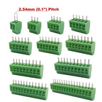 5/10pcs KF128 2.54mm 0.1" Pitch Mini PCB Screw Terminal Block Connector for Wires 2/3/4/5/6/7/8/9/10/12/16P Terminal