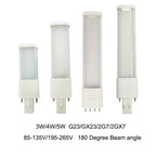 Horizontal Pl 2Pin G23/GX23 4W 5W 7W LED Tube Light Desk Reading Table Lamp Replace CFL PL-S 7W/9W/13W,Remove Electronic Ballast