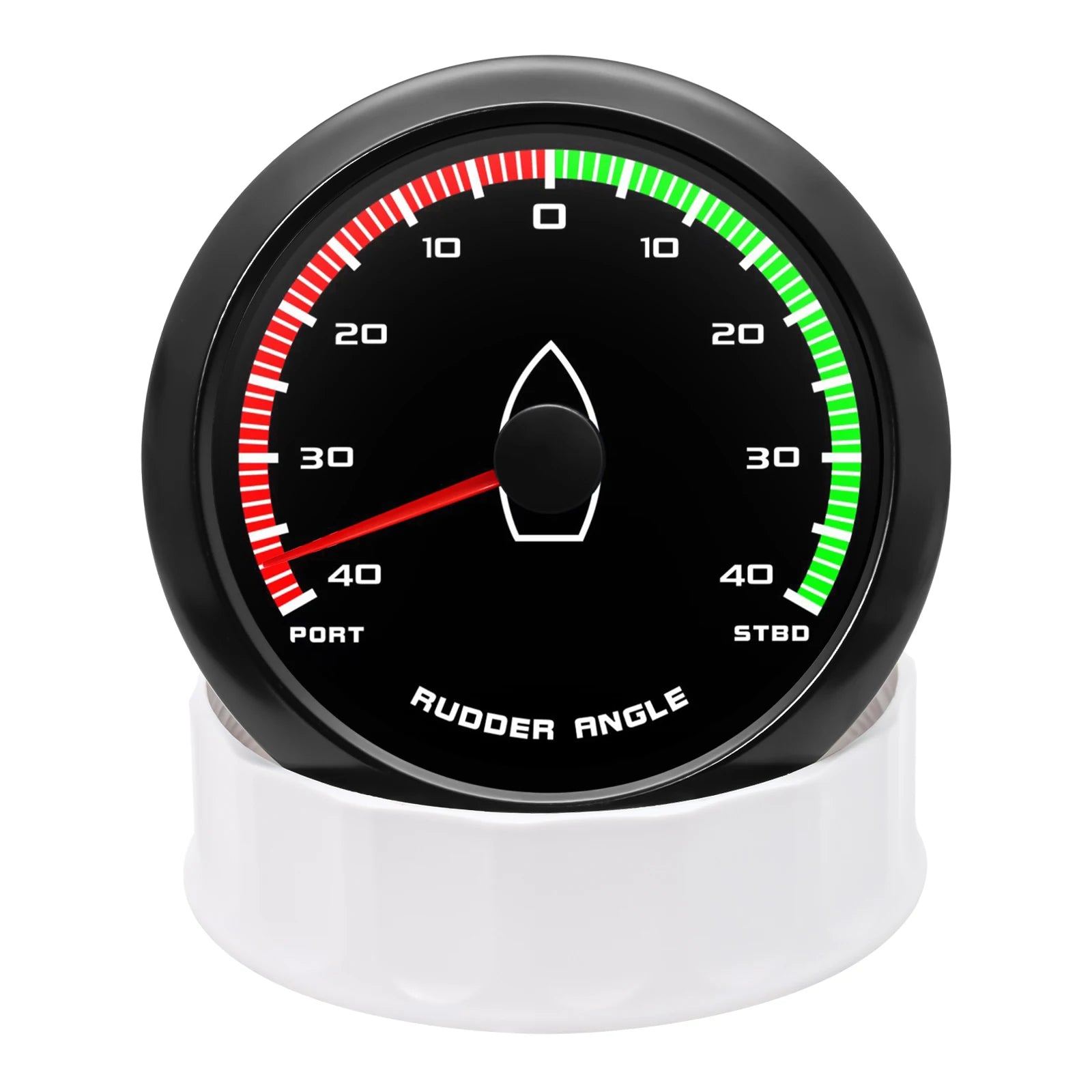 12V/24V STBD PORT Rudder Angle Meter 85mm Rudder Angle Indicator with 0-190 ohm Rudder Angle Sensor 7 Color Backlight Customized