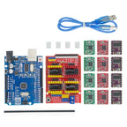 CNC Shield V3 Engraving Machine 3D Printe+ 4pcs DRV8825 Or A4988 Driver Expansion Board For Arduino + UNO R3 With USB Cable