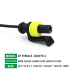 5/20/100 Sets 1/2/3/4/5/6 Pin Way Waterproof Electrical Wire Connector Plug 1.5mm Terminals 2Pin HID Plug Auto Xenon Lamp Plug