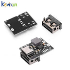 Type-C USB 5V 2A Boost Converter Step-Up Power Module with LED Display Lithium Battery Charging Protection Board for DIY Charger