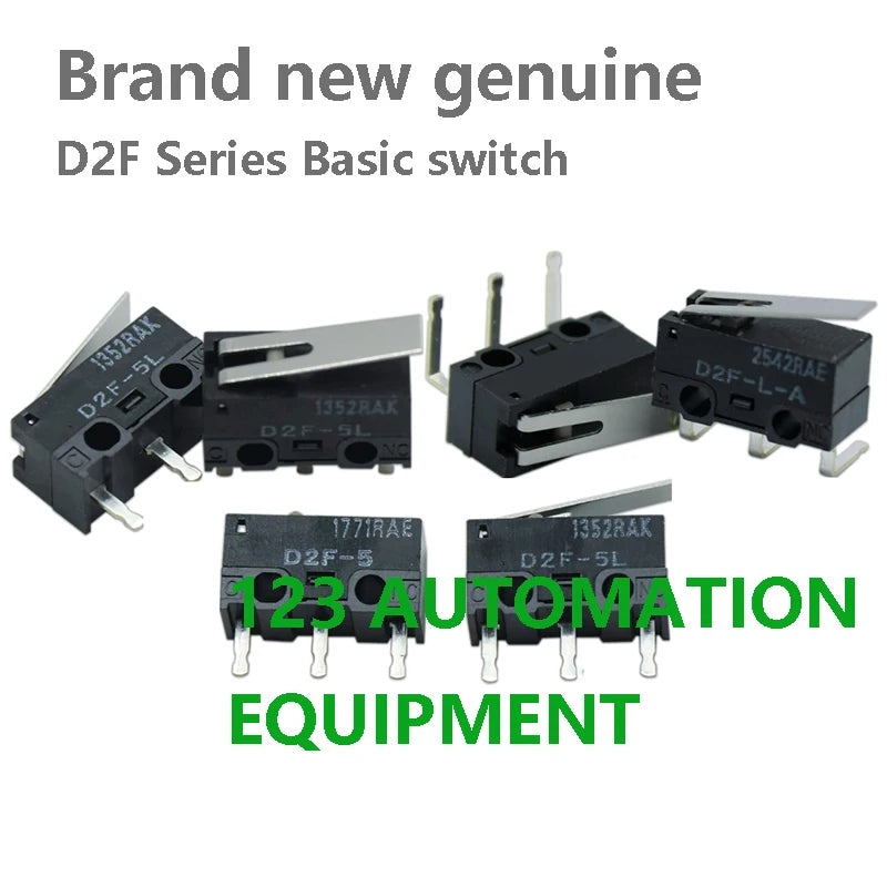 20PCS Authentic New Omron D2F-5 5L L L2 L3 L30-A1 L-A1 L-A L-D3 L-D Subminiature Basic Switch Sensor