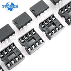 20PCS NE555 NE555P IC 555 Timer Programming Oscillator Chip & 8 Pin DIP Sockets Kit (10 Each)