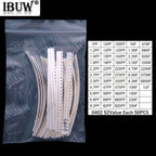 52Value 55Value Each 50PCS/25PCS 0402 0603 0805 1206 capacitor smd kit 1pf 1uf 10uf 0402 0603 0805