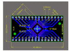 5PCS/LOT QFN32 QFP32 to DIP Turn DIP32 Pinboard SMD 2.54mm Pin Pitch 0.65mm/0.8mm PCB Adapter Plate Transfer Board IC Socket