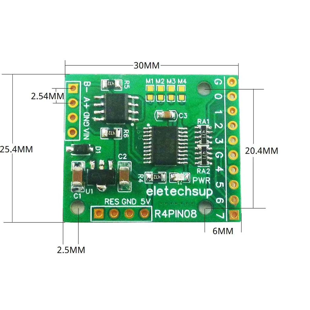 DC 5V 12V 24V 8DI/8DO/4DI-4DO/2DI-6DO/6DI-2DO RS485 Bus Core Board for Raspberry Pi Arduino ESP32 PLC Network Control