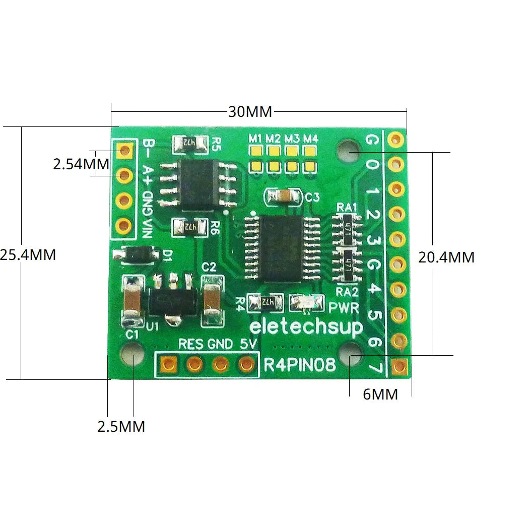 DC 5V 12V 24V 8DI/8DO/4DI-4DO/2DI-6DO/6DI-2DO RS485 Bus Core Board for Raspberry Pi Arduino ESP32 PLC Network Control