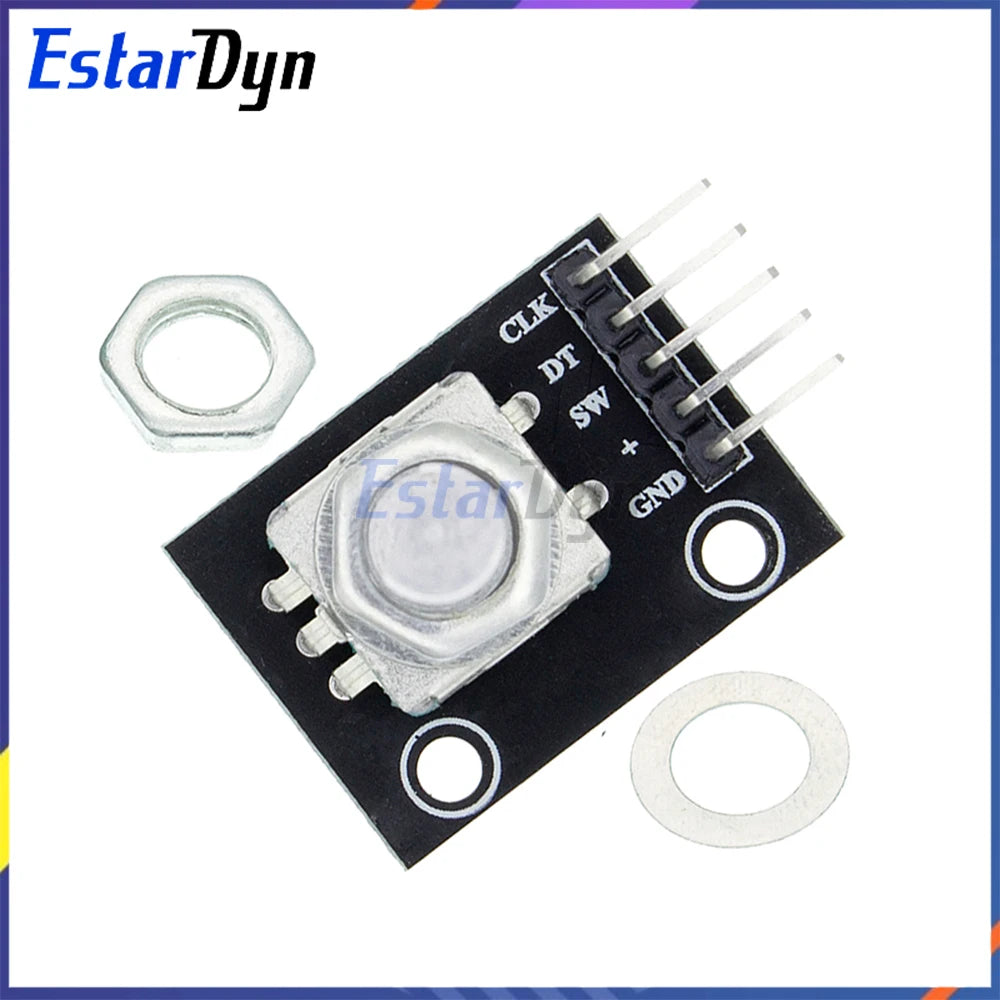 2PCS KY-040 Rotary Encoder Module 360 Degree Potentiometer Digital Pulse Output for MCU AVR PIC High Precision