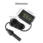 Mini LCD Digital Thermometer Hygrometer High Precision Household Humidity Gauge Incubator Aquarium Humidity Temperature 1PC