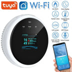 Hot EU/US/AU/UK Plug Safety Smart Home GAS Leakage Sensor Tuya WiFi LPG Leak Alarm Smart Life App Fire Security Detector Control