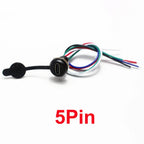 1pcs USB Type C Connector Type-C Waterproof with Nut Locking Plate Female TPC Waterproof High Current Fast Charging Jack Port