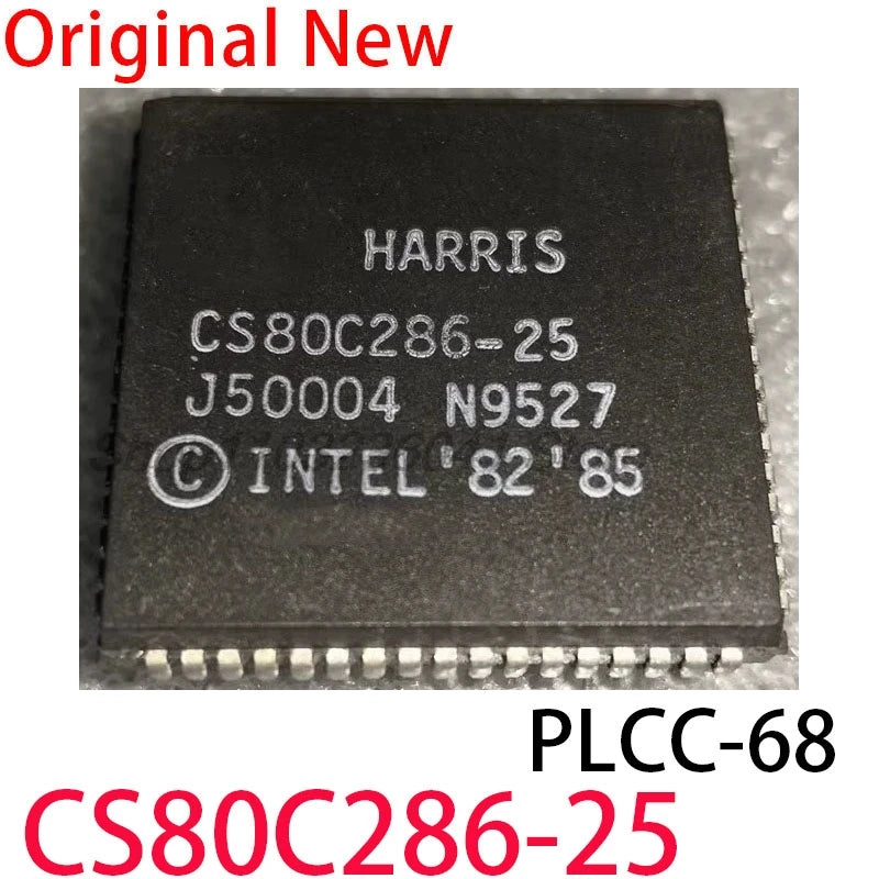 (1piece) CS80C286 CS80C286-25 PLCC68 16-bit CPU microprocessor Chipset