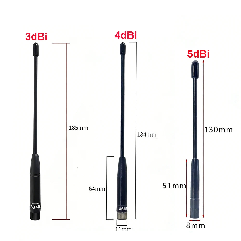 868MHz Antenna Soft Whip Lora Lorawan AV Meter Reading Module Omnidirectional 5dbi SMA Male Connector GSM 868 IOT Waterproof