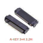 2PCS M.2 NGFF Connector 67Pin SSD Interface Socket H=3.2/4.2/4.8/6.7/8.5mm for Solid State Drive Adapter