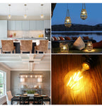 E27 Retro Edison Filament Bulb 4W 6W 220V ST64 Vintage LED Lamp Bulbs 2200K 2700K Warm White Amber Glass Light Bulbs for Home