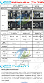 STM32F103C8T6/RCT6 STM32F401RET6 CH340 development board Microcontroller Core Board ARM Architecture Minimum system correx-M3