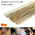1Pcs Easy Solder Silver Welding Rod Brazing Stick Silver-Copper Alloy Soldering Wire 50cm Length 0.5mm 0.7mm 1.0mm 1.2mm 1.5mm