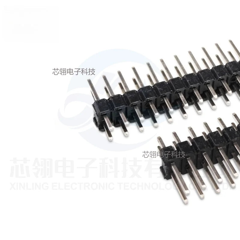 10/20pcs Pcs 2.54mm Double Row Male 2*40P PCB Board Pin Header Connector Strip Pinheader 2/3/4/5/6/8/10/12/20/40Pin For Arduino